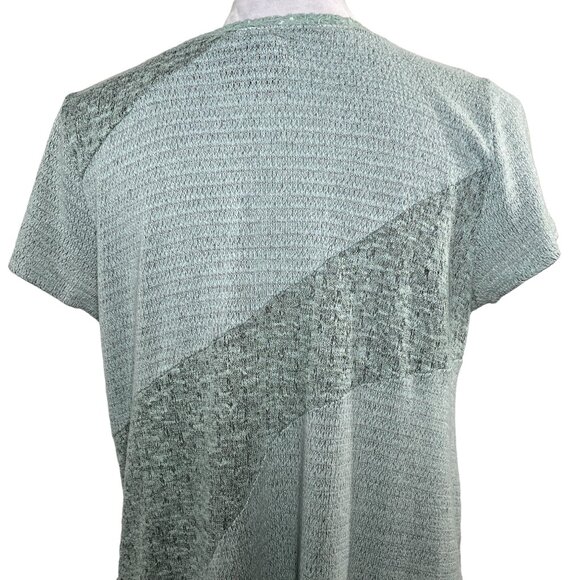 New Directions Green Short Sleeve Knit Sweater Top L – Fall Casual - Picture 8 of 11